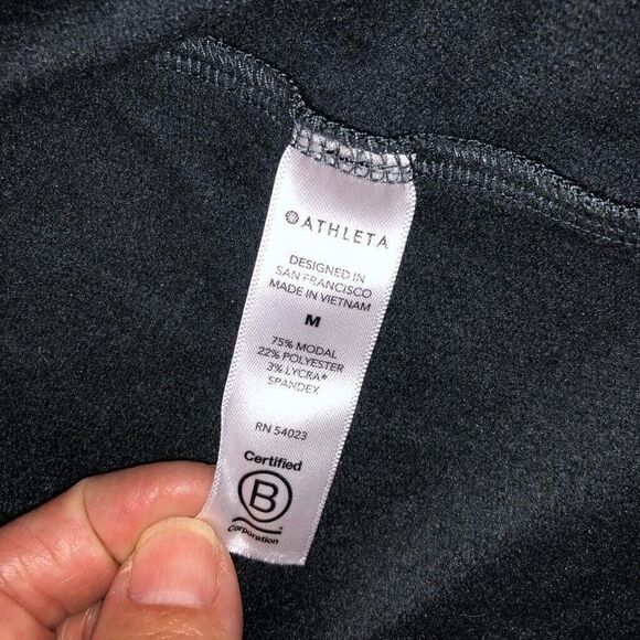 ATHLETA Purana Wrap Womens Medium Gray Green Oversized Sweatshirt Hoodie Flowy - Picture 5 of 14